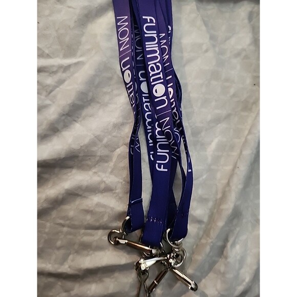FunimationNOW Purple Anime Lanyard Convention Promo Swag Badge Holder - Picture 3 of 4